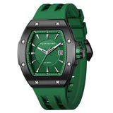 Tsar Bomba Atomic Collection Green FKM Rubber Strap Men's Watch TB8218E(1+1)-02