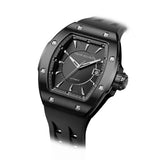 Tsar Bomba Atomic Collection Black FKM Rubber Strap Men's Watch TB8218E(1+1)-03