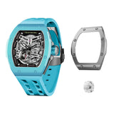 Tsar Bomba Atomic Collection Lake Blue FKM Rubber Strap Men's Watch TB8218(1+1)C-01LKBU