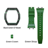 Tsar Bomba Atomic Collection Orange & Green FKM Rubber Strap Men's Watch TB8218(1+2)CF-03OR/GN