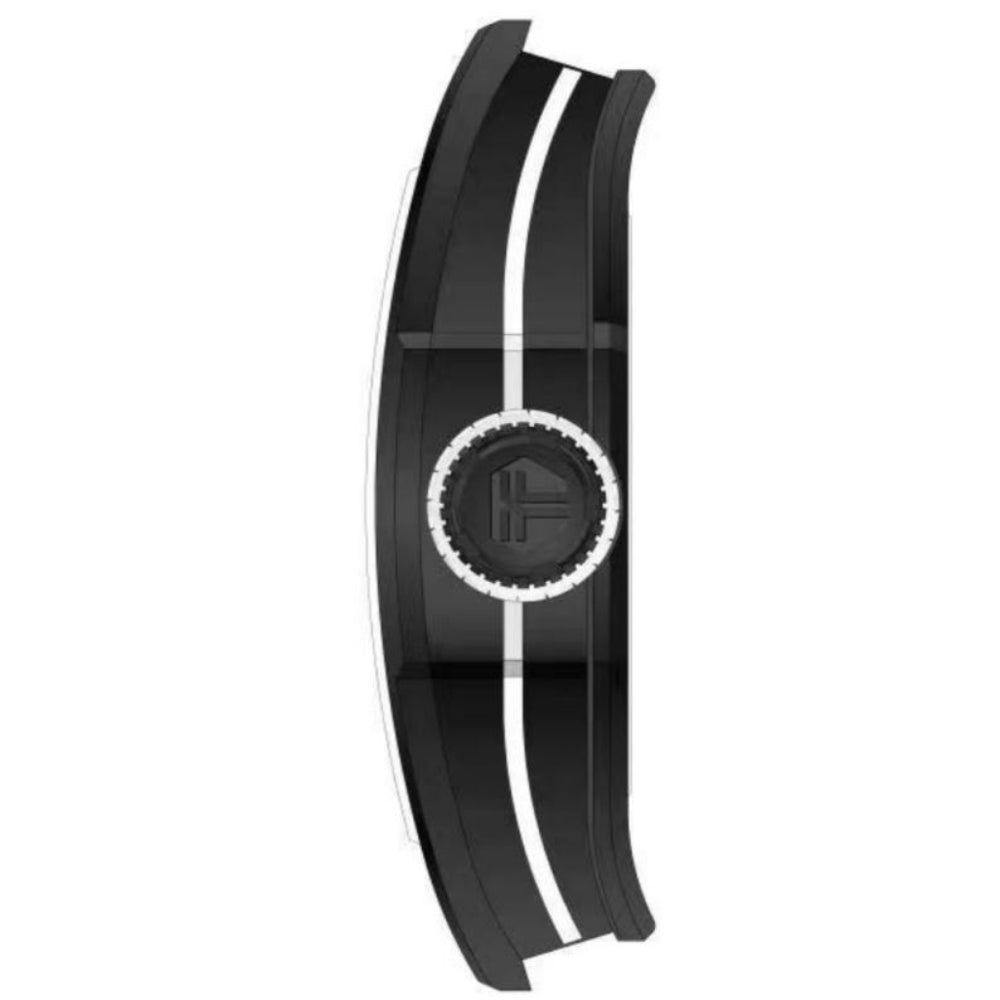 Tsar Bomba Atomic Collection White & Black FKM Rubber Strap Men's Watch TB8218(1+2)CF-06WH/BK