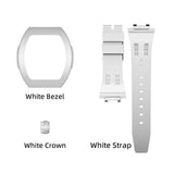 Tsar Bomba Atomic Collection Black & White FKM Rubber Strap Men's Watch TB8218(1+2)FKM-01WH/BK