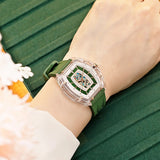 Tsar Bomba Nucleus Femme Green FKM Rubber Strap Women's Watch TB8219L-05