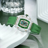 Tsar Bomba Nucleus Femme Green FKM Rubber Strap Women's Watch TB8219L-05