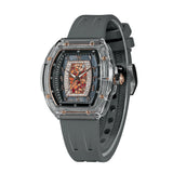 Tsar Bomba Nucleus Femme Grey FKM Rubber Strap Women's Watch TB8219LA-03 (Arab)
