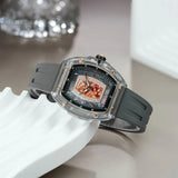 Tsar Bomba Nucleus Femme Grey FKM Rubber Strap Women's Watch TB8219LA-03 (Arab)