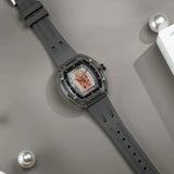 Tsar Bomba Nucleus Femme Grey FKM Rubber Strap Women's Watch TB8219LA-03 (Arab)
