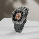 Tsar Bomba Nucleus Femme Grey FKM Rubber Strap Women's Watch TB8219LA-03 (Arab)