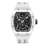 Tsar Bomba Atomic White FKM Rubber Strap Men's Watch TB8222C-01