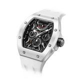 Tsar Bomba Atomic White FKM Rubber Strap Men's Watch TB8222C-01