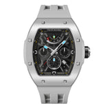 Tsar Bomba Atomic Grey FKM Rubber Strap Men's Watch TB8222C-04