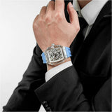 Tsar Bomba Light Matter Light Blue FKM Rubber Strap Men's Watch TB8223(1+1)-02