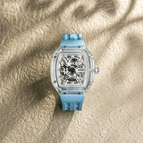 Tsar Bomba Light Matter Lake Blue FKM Rubber Strap Men's Watch TB8223(1+1)-05