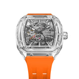 Tsar Bomba Light Matter Orange FKM Rubber Strap Men's Watch TB8223(1+1)-06