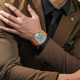 Tsar Bomba Light Matter Orange FKM Rubber Strap Men's Watch TB8223(1+1)-06