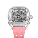 Tsar Bomba Light Matter Pink FKM Rubber Strap Men's Watch TB8223(1+1)-07
