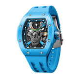 Tsar Bomba Atomic Light Blue FKM Rubber Strap Men's Watch TB8226C(1+1)-02