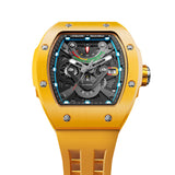 Tsar Bomba Atomic Yellow FKM Rubber Strap Men's Watch TB8226C(1+1)-03