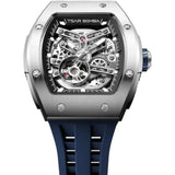 Tsar Bomba Elemental Blue Tech Fluororubber Strap Men's Watch TB8228A-01