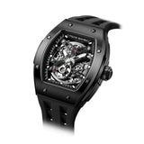 Tsar Bomba Elemental Black Tech Fluororubber Strap Men's Watch TB8228A-03