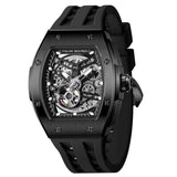 Tsar Bomba Elemental Black Tech Fluororubber Strap Men's Watch TB8228A-03