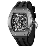 Tsar Bomba Automatic Black Silicone Strap Men's Watch TB8228T-01