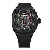 Tsar Bomba Dark Matter Series Black FKM Rubber Strap Men's Watch TB8601-01