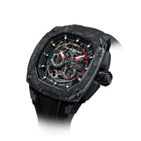 Tsar Bomba Dark Matter Series Black FKM Rubber Strap Men's Watch TB8601-01