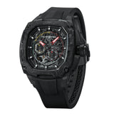 Tsar Bomba Dark Matter Series Black FKM Rubber Strap Men's Watch TB8601-01