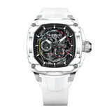 Tsar Bomba Dark Matter Series White FKM Rubber Strap Men's Watch TB8601-02