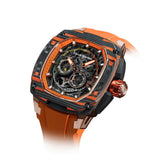 Tsar Bomba Dark Matter Series Orange FKM Rubber Strap Men's Watch TB8601-03