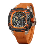 Tsar Bomba Dark Matter Series Orange FKM Rubber Strap Men's Watch TB8601-03