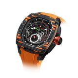 Tsar Bomba Dark Matter Series Orange FKM Rubber Strap Men's Watch TB8602-02