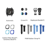 Tsar Bomba Dark Matter-Interchangeable Automatic FKM Rubber Strap Men's Watch TB8602CFC(1+4)-01