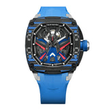 Tsar Bomba Dark Matter-Interchangeable Automatic FKM Rubber Strap Men's Watch TB8603-01