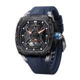 Tsar Bomba Dark Matter Series Blue FKM Rubber Strap Men's Watch TB8605-02