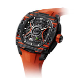 Tsar Bomba Dark Matter Series Orange FKM Rubber Strap Men's Watch TB8605-03