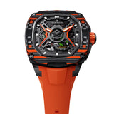 Tsar Bomba Dark Matter Series Orange FKM Rubber Strap Men's Watch TB8605-03