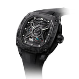 Tsar Bomba Dark Matter Series Black FKM Rubber Strap Men's Watch TB8605-04