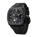 Tsar Bomba Dark Matter Series Black FKM Rubber Strap Men's Watch TB8605-04