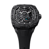Tsar Bomba Dark Matter Series Black FKM Rubber Strap Men's Watch TB8605-04