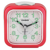 Casio Standard Traveller's Red Resin Table Clock TQ-142-4D-P