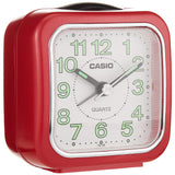 Casio Standard Traveller's Red Resin Table Clock TQ-142-4D-P