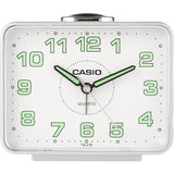 Casio Standard White Resin Table Clock TQ-218-8D-P