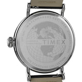 Timex Standard Peanuts Black Leather Strap Unisex Watch TW2U72200