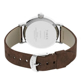Timex Standard x Peanuts Featuring Snoopy Autumn Brown Leather Strap Unisex Watch TW2U86200
