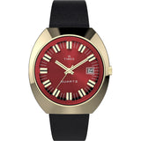 Timex Q Black Leather Strap Men's Watch TW2V25400