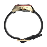 Timex Q Black Leather Strap Men's Watch TW2V25400