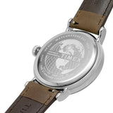 Timex Indiglo White Dial Brown Leather Strap Men Watch TW2V27800