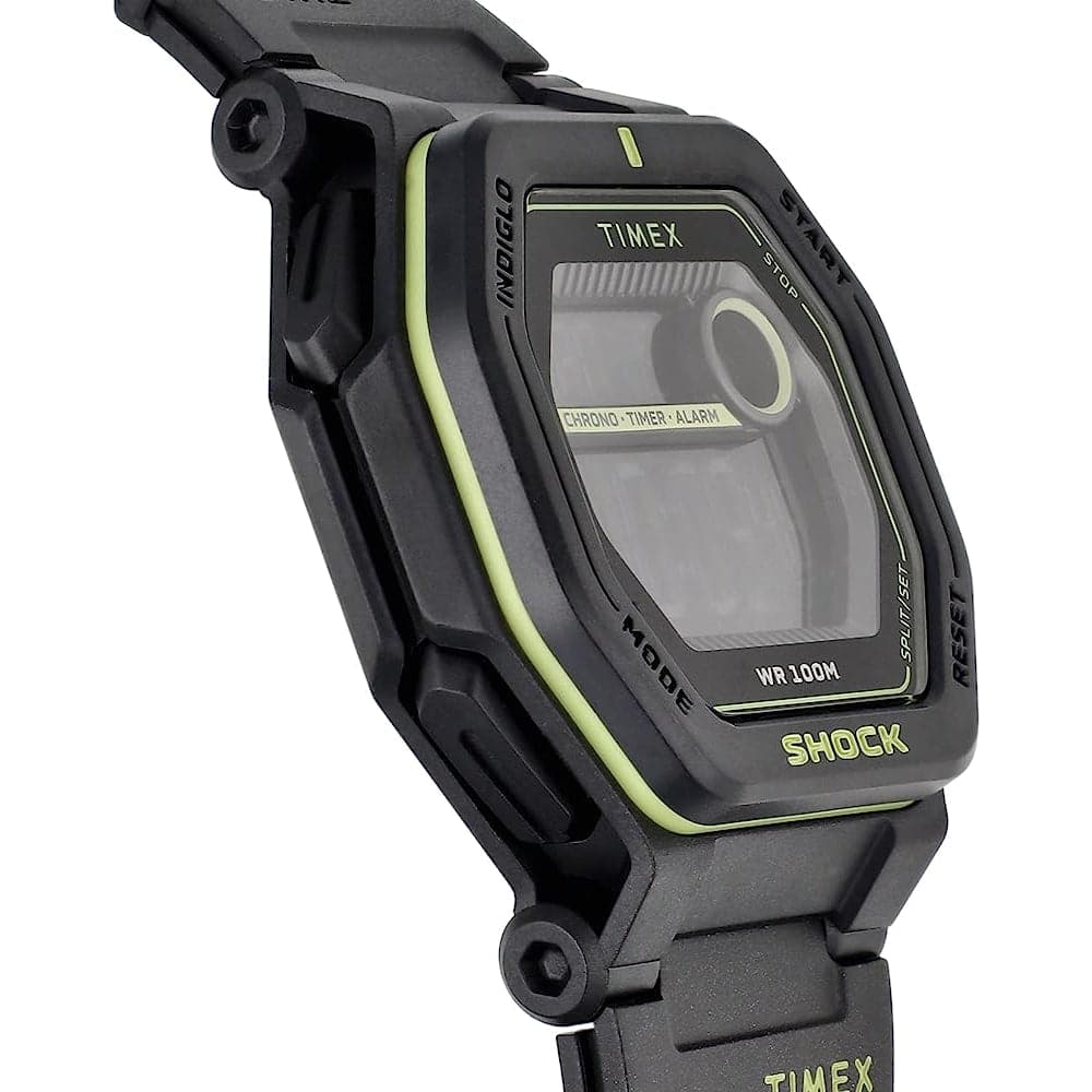 Timex Shock Digital Command Encounter Black Rubber Strap Men Watch TW2